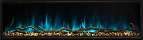 Vista 2 de Modern Flames Landscape Series Pro Slim - Chimenea eléctrica integrada (LPS-6814), 68 pulgadas