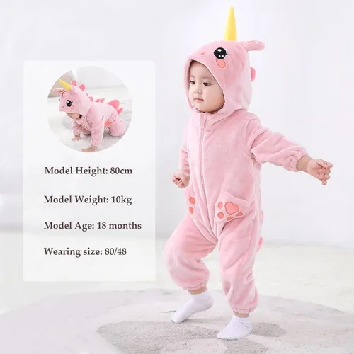 Vista 6 de TONWHAR Disfraz unisex para bebé, traje de animal para niños pequeños y niños