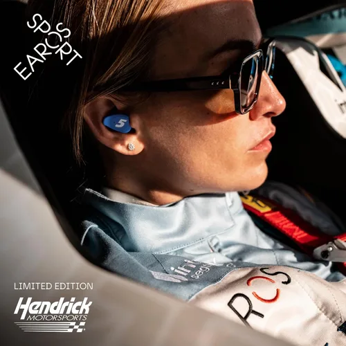 Vista 6 de Hendrick Motorsports Car 5 tapones para los oídos de alta fidelidad – Protección auditiva reutilizable duradera – Conserva un sonido claro mientras