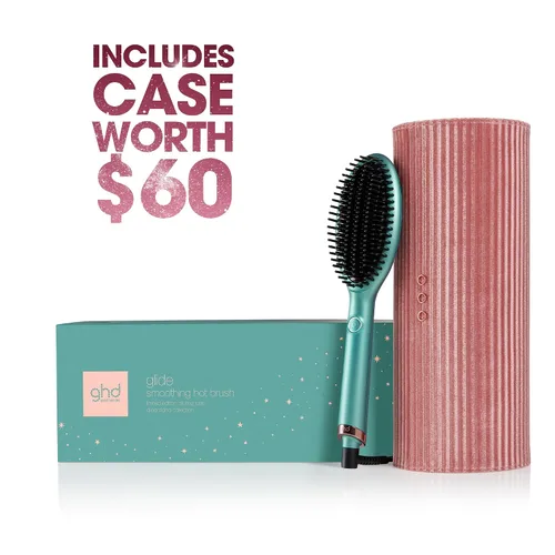 Vista 4 de ghd Set de regalo de cepillo caliente suavizante en jade seductor