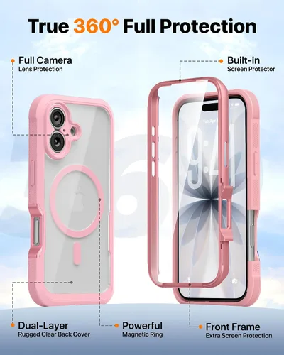 Vista 802 de DIACLARA - Funda transparente compatible con iPhone XR 6.1 pulgadas 2018