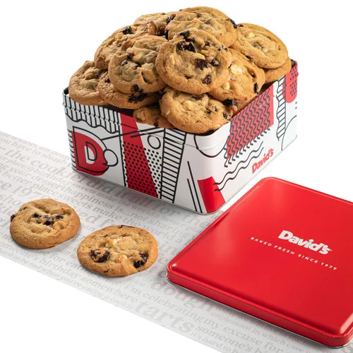 Vista 19 de David's Cookies Cesta de regalo de galletas surtidas gourmet recién
