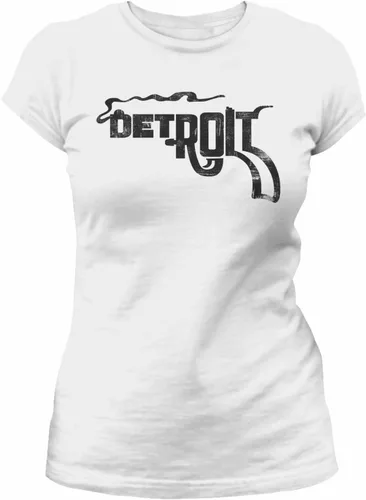 Vista 28 de Detroit Smoking Gun - Camisa para hombre y mujer, estilo vintage, suave Negro