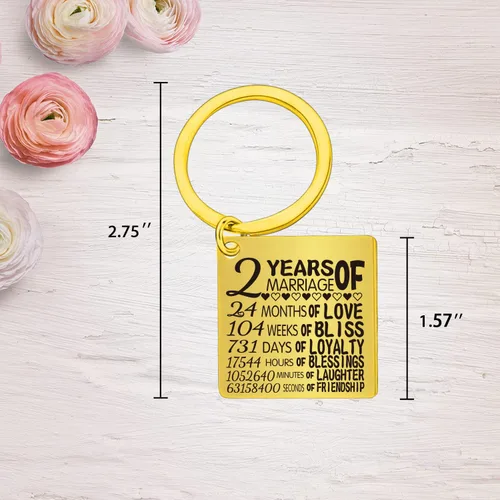 Vista 3 de Dados de segundo aniversario, dados de segundo aniversario de boda para parejas, regalo de 2 años de aniversario, fecha de noche, aniversario de 2