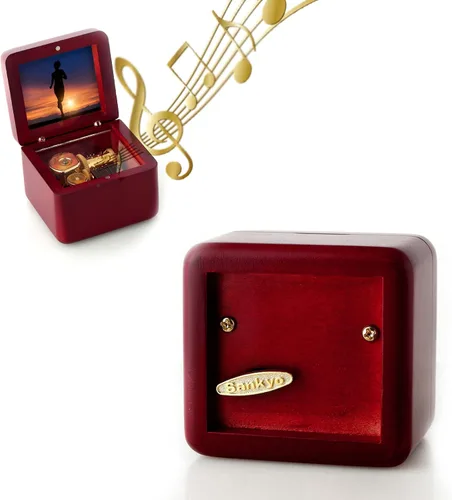 Vista 6 de Caja de Música de Marco de Fotos Mini con Grabado Láser Mecanismo Vintage, Regalo para el Día de la Madre Día de San Valentín Día del Niño Ceremonia