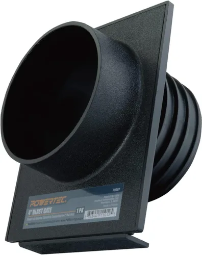 Vista 11 de POWERTEC 70192-P2, compuerta de regulación de tiro de 4" de doble rosca para colector de polvo, accesorios de colección de polvo, 2 piezas Puerta