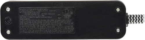 Vista 7 de Tripp Lite Protector de sobretensiones de 1 salida con 2 puertos USB (2.1A compartido) - Cable de 4 pies, enchufe 5-15P, 450 julios, negro