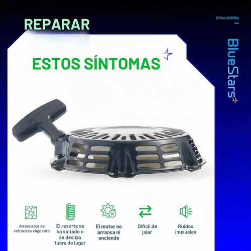 Vista 6 de BlueStars 212 Ct200u Arrancador de retroceso para Predator 212 196cc 212cc 224cc 6.5HP 7HP OHV Motor Coleman CT200U BT200X CT200U-EX KT196 Mini