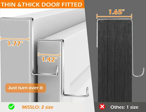 Vista 4 de MISSLO Organizador de zapatos con 35 bolsillos grandes para colocar sobre la puerta + 24 bolsillos grandes de malla, color blanco