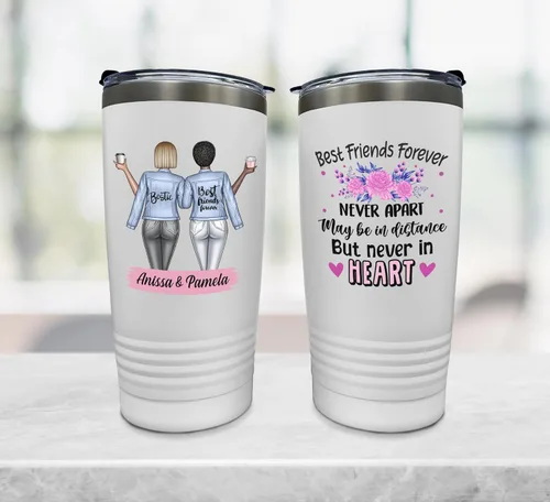 Vista 9 de Vaso de acero inoxidable personalizado con tapa (20 onzas)