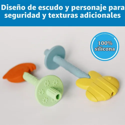 Vista 5 de Dr. Brown's Tubos de dentición para bebés, abejas y caracoles, 9.8 ft+, paquete de 2