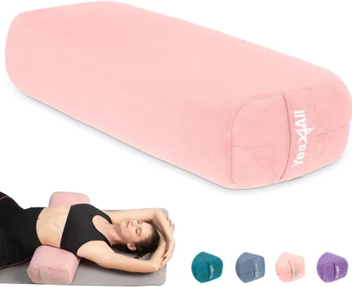 Vista 9 de Yes4All Triple-Layer Sponge Yoga Bolster Pillow for Restorative Yoga & Meditation - Versatile Yoga Support Pillow, Balance & Poses Modification
