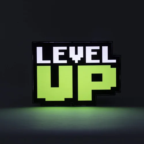 Vista 2 de Paladone Level Up PP8588 - Luz de nivel para juegos con sonido retro, funciona con pilas, multicolor