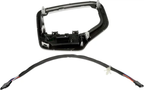 Vista 3 de Dorman 601-402 Bisel de palanca de cambios con kit de arnés compatible con modelos seleccionados de Jeep, color plateado