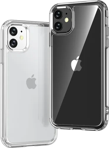 Vista 63 de ONES Funda delgada transparente para iPhone 8 Plus/7 Plus, PC + TPU híbrido, protección contra caídas de grado militar [antiamarillamiento], funda