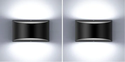 Vista 12 de Aplique de pared LED Lightess, color negro, para interiores, regulable