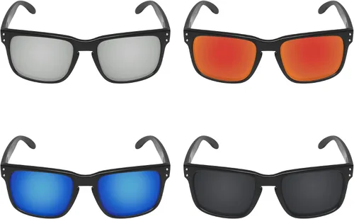 Vista 2 de Galvanic 4 pares de lentes de repuesto para Oakley Holbrook XL OO9417 Pack P03