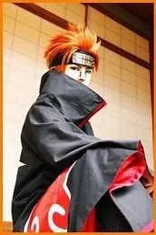 Vista 7 de Im.Create - Disfraz de anime, capa de Akatsuki, de Itachi Uchiha, cosplay para Halloween (L, negro)
