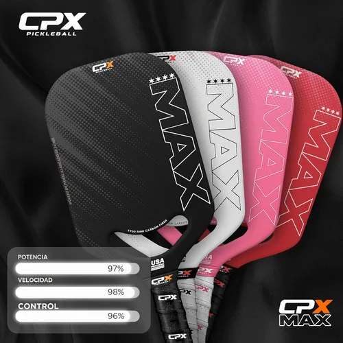 Vista 2 de CPX MAX T700 - Raqueta alargada de fibra de carbono cruda, grado profesional