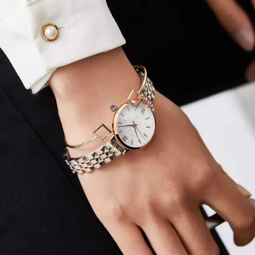 Vista 3 de SURVAN WatchDesigner Wrist Watches for Women Japanese Quartz Fashion Waterproof Womens Watch Crystal Dial Leather Strap Adjustable Bracelet Wrist