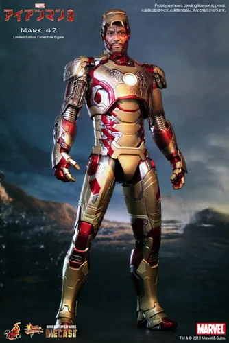 Vista 3 de Iron Man 3 juguetes caliente 1/6 Escala Diecast coleccionable Figura Iron Man Mark XLII