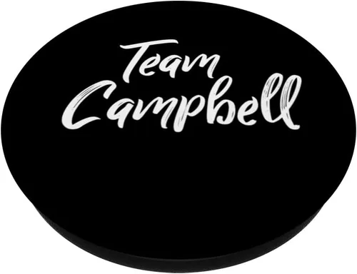 Vista 2 de Team CAMPBELL / Apellido de la familia Campbell - PopSockets estilo pincel intercambiable PopGrip