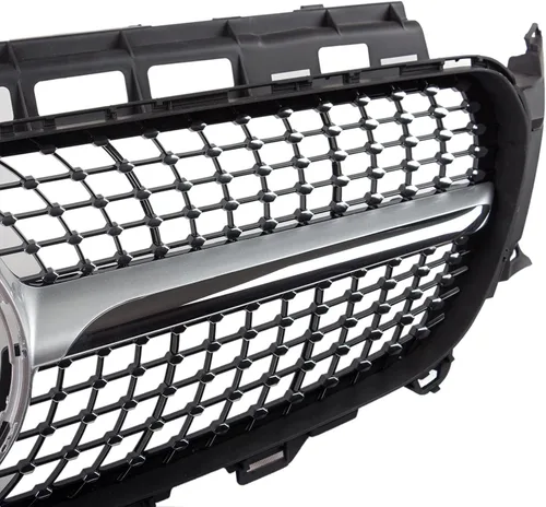 Vista 3 de Parrilla delantera para Mercedes Benz E Class W213 E300 E350 E350 E400 E550, estilo de diamante cromado