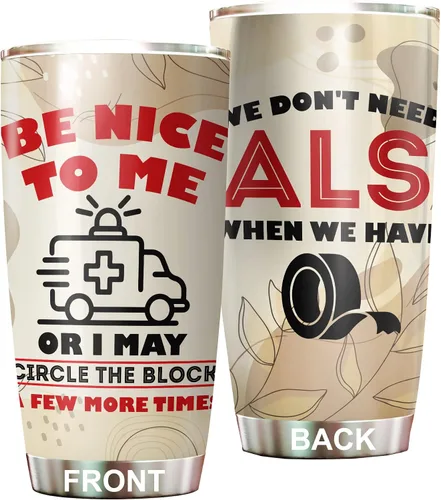Vista 9 de Regalos EMT para Mujeres - Taza de Acero Inoxidable 20oz, Regalos de Apreciación de la Semana Feliz EMS al Por Mayor para Hombres, Accesorios