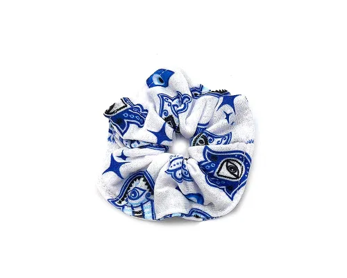 Vista 3 de Coletero elástico de algodón suave con diseño de mano Hamsa de mal de ojo, regalos hechos a mano para mujer, accesorios bohemios (Hamsa/turquesa)