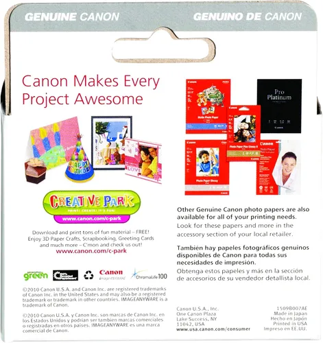 Vista 4 de Canon PGI-35/CLI-36 Paquete de valor de 2 cartuchos de tinta negros y 1 color compatible con iP100, iP110, tanque de tinta de color CLI-36