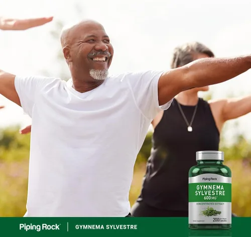 Vista 6 de Piping Rock Gymnema Sylvestre Suplementos 200 cápsulas Extracto de hierbas concentrado Sin OMG y sin gluten