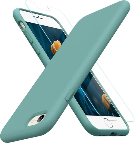 Vista 122 de Miracase Funda ultradelgada diseñada para iPhone SE 2022 (3ª generación)/iPhone SE 2020 (2ª generación)/iPhone 7/iPhone 8 con protector de pantalla