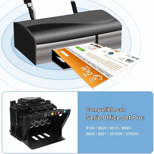 Vista 2 de HP 950 951 Cabezal de impresión HP Officejet Pro 8100 8600 276dw 251dw 8610 8621 8620 cabezal de impresión a