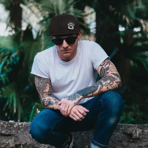 Vista 5 de Sombreros Snapback para hombre, sombrero de calavera plana para niño, mochila a presión, gorra de béisbol, esqueleto de mano, color negro