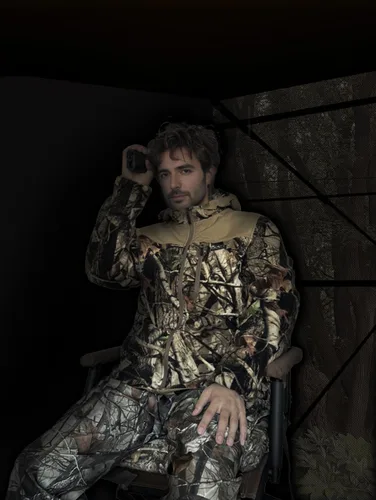 Vista 5 de Mens Heated Jacket Fleece with Power Bank, Rechargeable Coat for Hunting (Next Camo G2,Black,Size M-XXL)