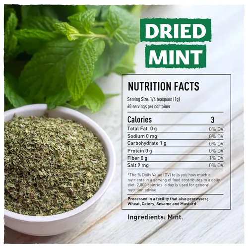 Vista 2 de Eastanbul - Menta seca para cocinar, natural, sin gluten, 2.1 onzas Hojas de menta, perfectas para hojas sueltas de té, condimento de hierbas