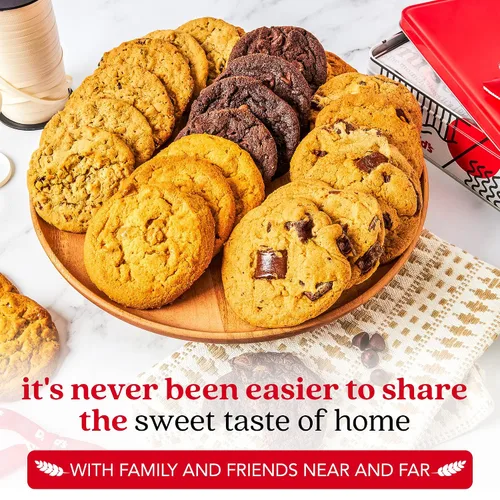 Vista 4 de David's Cookies 2lbs Assorted Flavors Fresh Baked Cookies - Handmade and Gourmet Cookies - Delectable and Made with Premium Ingredients - Cookie