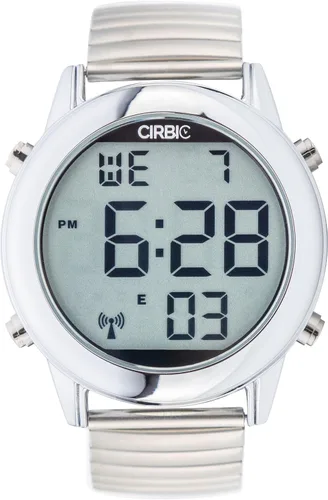 Vista 2 de Reloj digital de voz en inglés grande y transparente para ciegos, con discapacidad visual o ancianos.