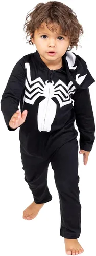 Vista 2 de Marvel Venom Baby Zip Up Cosplay Coverall Newborn to Little Kid
