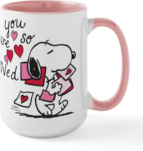 Vista 26 de CafePress SNOOPY Joe Cool - Taza de café de cerámica (15.0 fl oz)