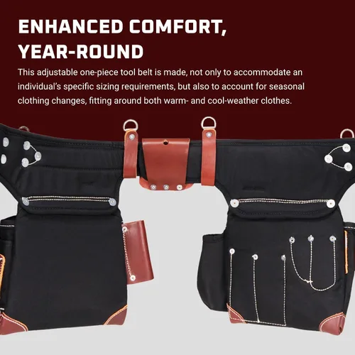 Vista 5 de Occidental Leather Cinturón ajustable, con compartimentos para herramientas.