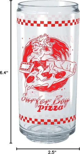 Vista 4 de Stranger Things Surfer Boy Pizza Logo principal Tritan Can Shaped Beber Cup