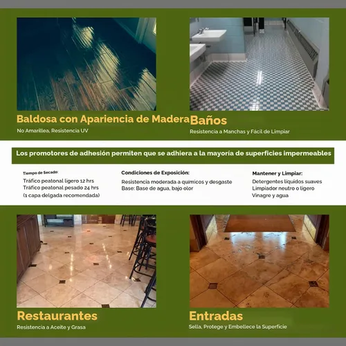 Vista 5 de CoverTec GlazeGuard Sellador de azulejos y lechadas de alto brillo 2 partes A+B 1 galón