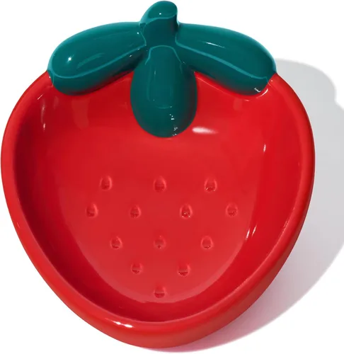 Vista 9 de VETRESKA Cuenco de cerámica para mascotas, diseño inclinado, comedero para mascotas para alimentos y agua, cuencos antivómitos para gatos
