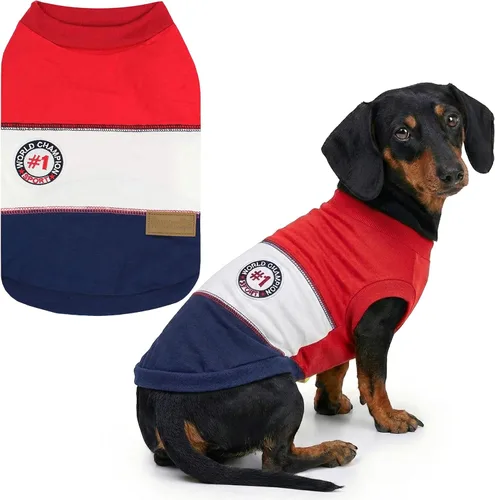 Vista 48 de Parisian Pet Camisa para perro de Amazonia - Ropa de algodón para perros pequeños - Elegante traje tropical para perros - Ropa ligera y suave
