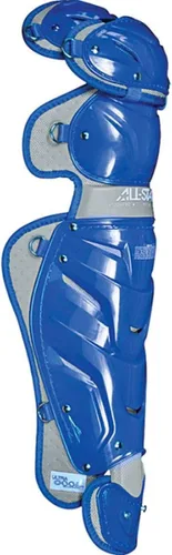 Vista 32 de All-Star Adult System 7 - Protector de piernas, recortado gris, corto de 15.5 pulgadas de longitud