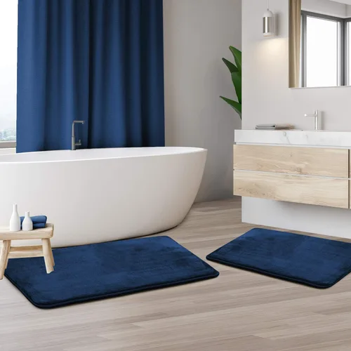 Vista 118 de Clara Clark Alfombra de Baño 24" x 17" - Alfombras de Baño, Tapete de Baño de Espuma Viscoelástica, Afelpado, Acogedor, Ultra Suave, Antideslizante