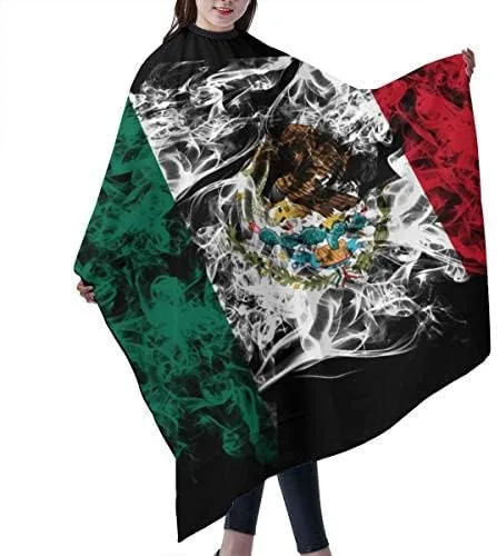 Vista 2 de Nuboxx Bandera de México Salón de Corte de Pelo Capa de Paño Peluquería Peluquería Envoltura de Corte de Pelo Delantal de Paño Accesorio