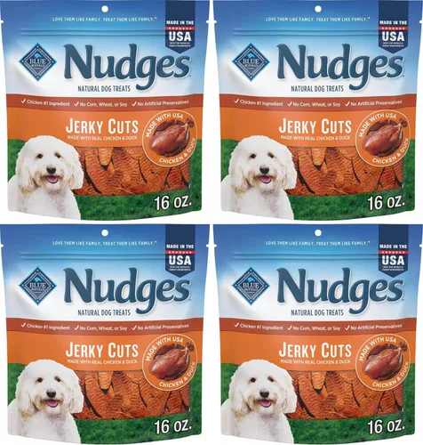 Vista 18 de Blue Buffalo Nudges Jerky Cuts - Golosinas para perros de pollo y pato
