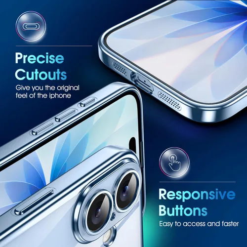 Vista 251 de Supdeal Funda cristalina transparente para iPhone 11, [No se amarillea] [Protección de la cámara] [Probado contra caídas de grado militar] Funda